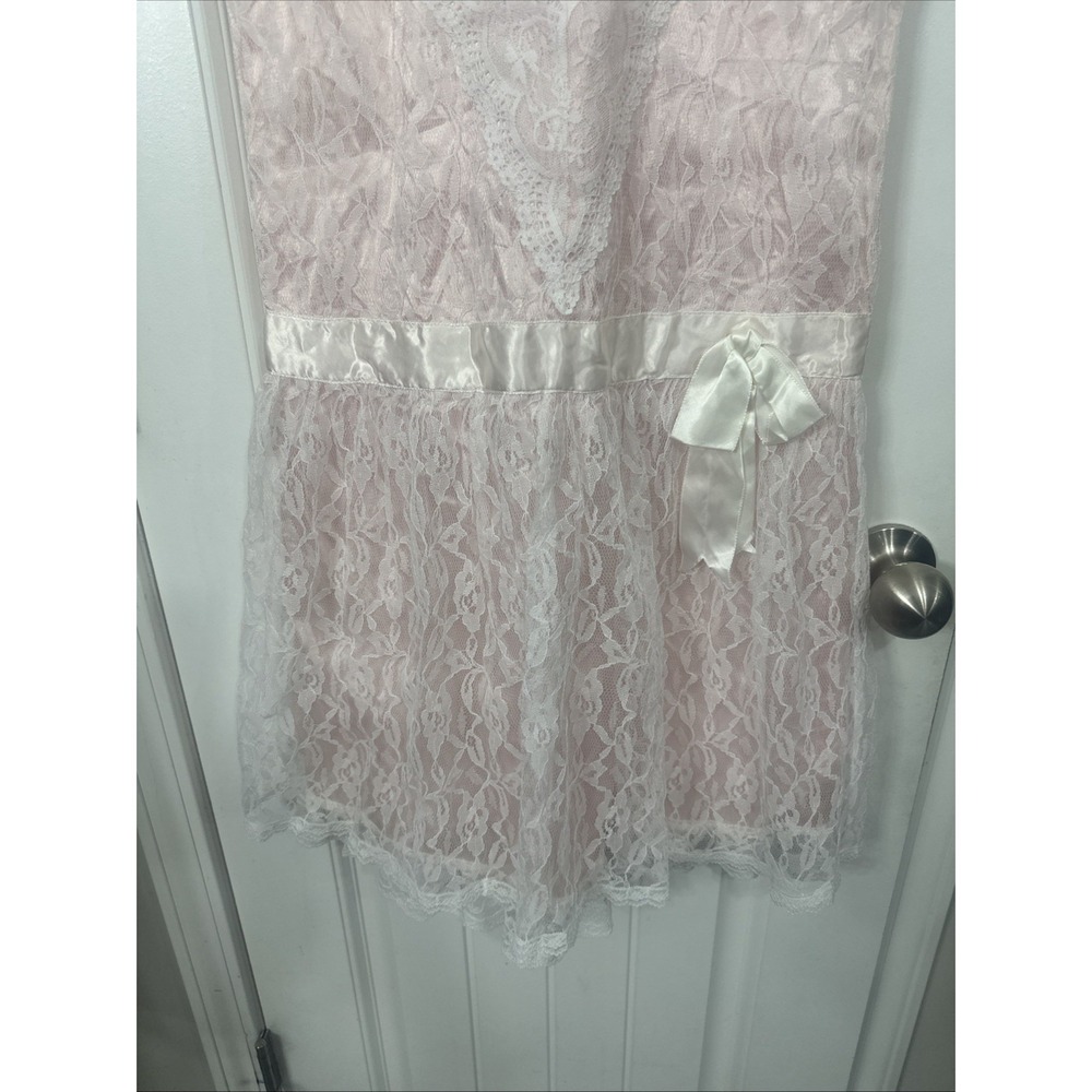 Gunne Sax Jessica McClintock 1980s Vintage Drop Waist Lace Dress Dollette - Picture 7 of 11